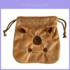 Capybara Plush Storage Bag With Drawstring For Students And Travel