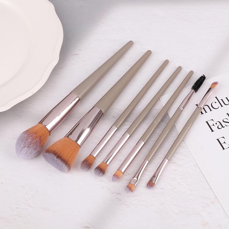 

7Pcs Makeup Brushes Set Face Eyes Make Up Brush Eyelash Eyeshadow Eyebrow Eyeliner Foundation Powder Blush Highlight Lips Brush