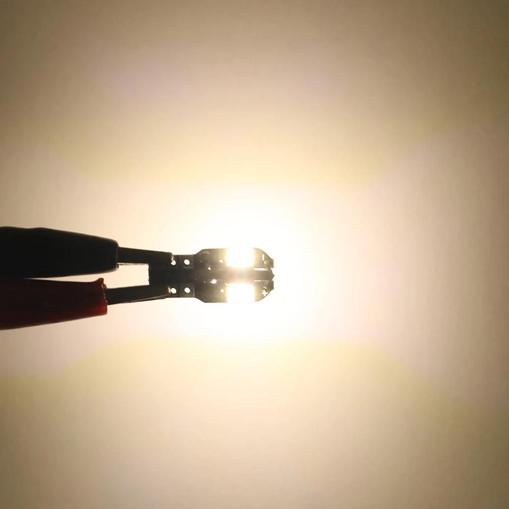 T10 W5W Led Canbus No Error Car Interior Side Light 5W5 12V 5W Auto License Plate Lamp Bulb Dome Read Light White Blue Red Amber