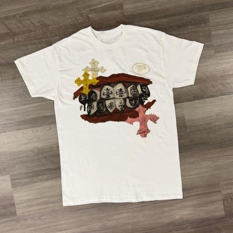 Summer Grunge Streetwear Graphic Bold Mouth Art Y2k Aesthetic 90s Harajuku Y2k Casual Unisex Unisex Streetwear Tee Casual Tops