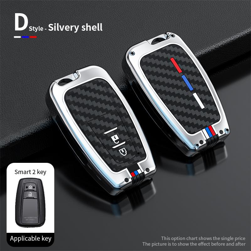 Zinc Alloy Car Key Cover Case Holder For Toyota CHR Prado 2017 2018 Prius Camry Corolla RAV4 2017 2018 2019 2020 Car Accessories