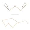 Irregular Shape Retro Glasses Eyewear  Vintage Unisex Glasses Frame Accessory
