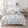 Animal Kitty King Queen Duvet Cover Lovely Pet Cat Bedding Set Cartoon Quilt Cover 2/3pcs Colorful Polyester Comforter Cover