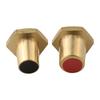 2pcs M6 Battery Terminal Adapter for Lithium Car Batteries Brass Construction for Optimal Conductivity and Durability