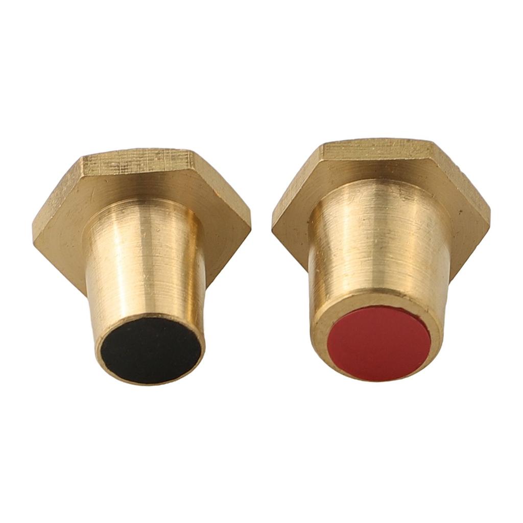 2pcs M6 Battery Terminal Adapter for Lithium Car Batteries Brass Construction for Optimal Conductivity and Durability