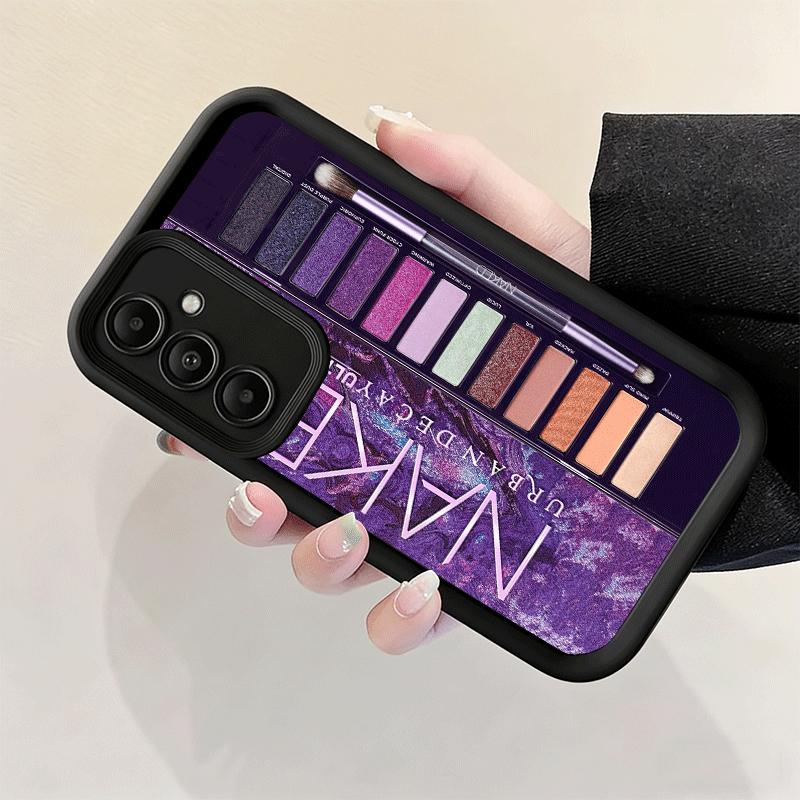 Phone Case for Samsung Galaxy A17 A16 A15 A14 A13 Makeup Eye Shadow Box Pattern A56 A36 A26 A55 A35 A25 A54 A34 A24 A53 A33 A23
