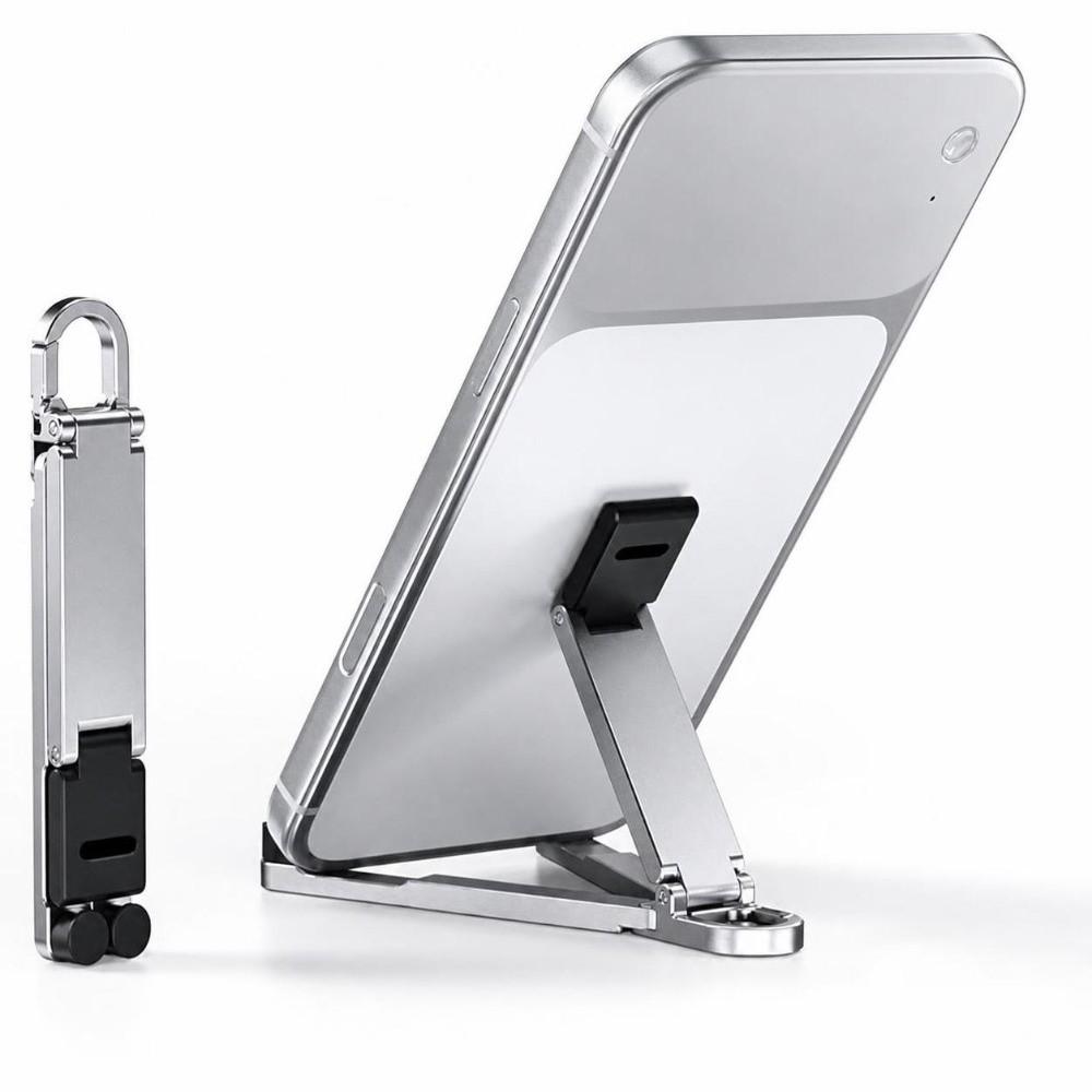 Multi-Angle Adjustable Mini Keychain Phone Stand Lightweight EDC Travel Stand Outdoor