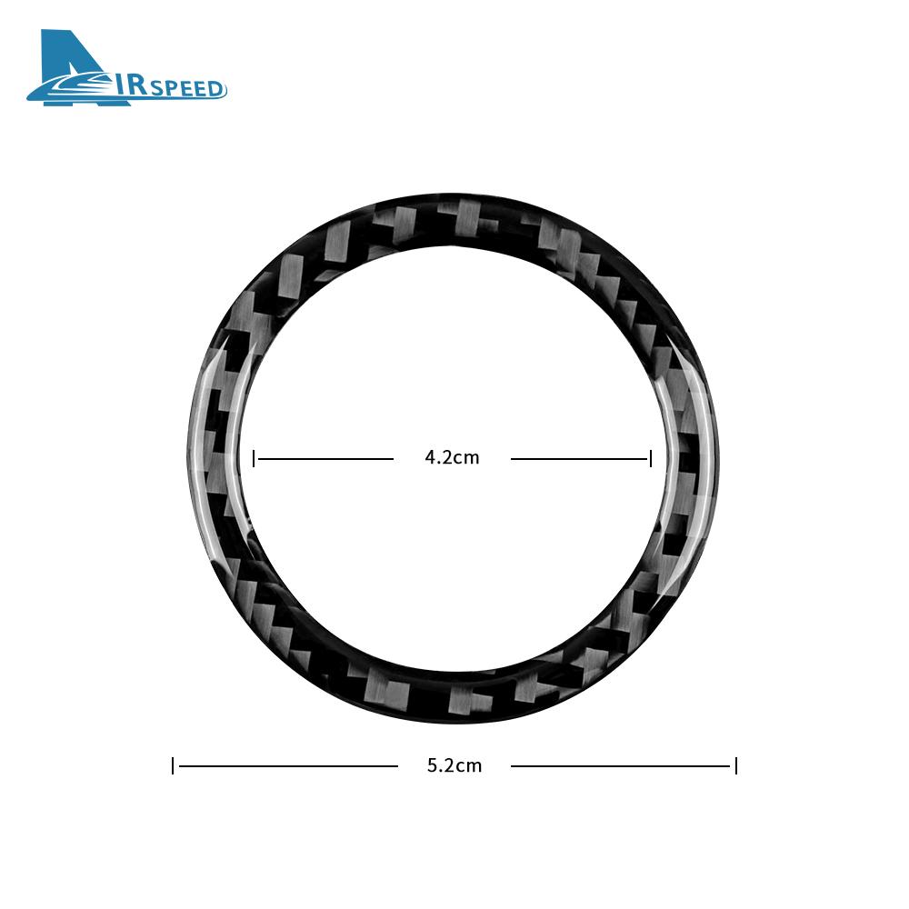 For Lexus IS250 300 350 200T 2013 2014 2016 2016 2017 2018 2019 Real Soft Carbon Fiber Sticker Star Engine Button Accessories