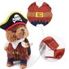 Halloween Funny Dog Cat Costume Party Fancy Dressing Up Pirate Suit Pet Corsair Clothes Jacket Chihuahua French Bulldog Cosplay