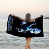 1pc Casper2 Beach Towel, Beach and Seaside Swimming Pool Equipment, Fashion Pattern, Rectangular, Travel Essentials