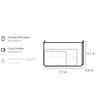 New COACH Corner Zip Cow Leather Clutch Wrist Bag Large Size Women's Chalk White CF458-IMLOT