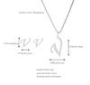 Stainless 26 Letter Initial Earring and Necklace Set Tarnish Jewelry Gift