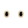S925 Silver Needle Black Zircon Geometric Earrings - Light Luxury, Versatile Style for Women
