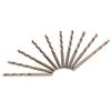 10pcs Drill Bits 40mm Fully Ground Straight Shank High Speed Steel Twist Drill Bit Set for Metal Wood Steel Plastic Drilling