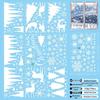 3D Santa Claus & Reindeer Static Clings for Windows - Self-Adhesive Christmas Decorations