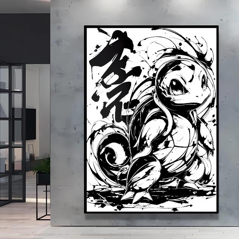 Hot Anime Poster Pokemon Squirtle Canvas Painting Hd Images High Quality Art Home Children's Bedroom Wall Decor Holiday Gifts
