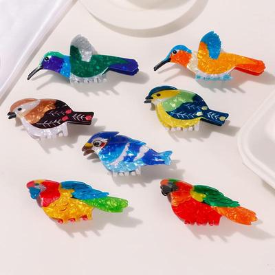Charmante kleine Vogel Haarspangen: Damen Lebhafte & Farbenfrohe Haarklammer-Accessoires-Kollektion