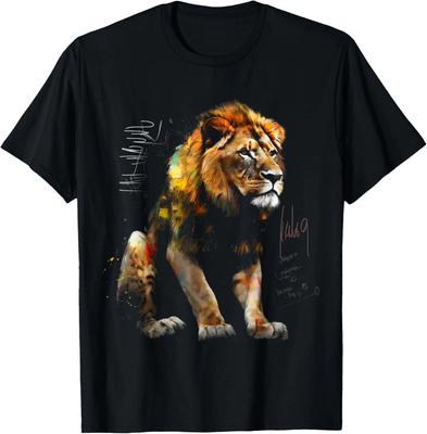 Löwenkunst - Tiermotiv Kunstwerk Tier Löwe T-Shirt