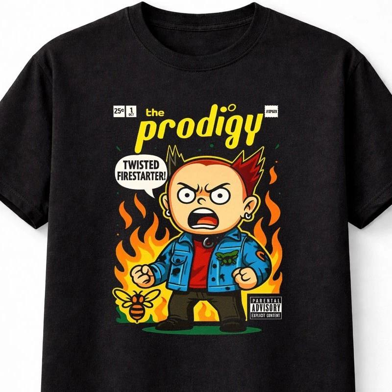 The Prodigy Firestarter TShirt Twisted Keith Flint Graphic Unisex Adults Kids S