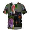 Men's T-Shirt 3D Print Natural Mushroom Graphic T Shirt For Men Women Streetwear Crew Neck Short Sleeve
