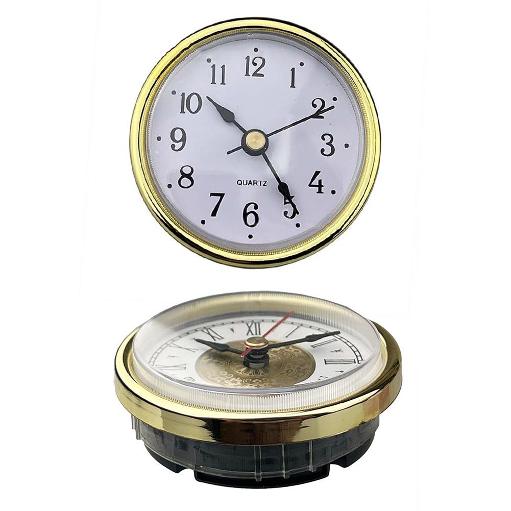 Aluminum Face Clock Gold Trim Clock Retro Clock Simple Design
