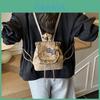 Hello Kitty Mini Cat Bag With Pu Velvet Material For Daily Fashion Accessory