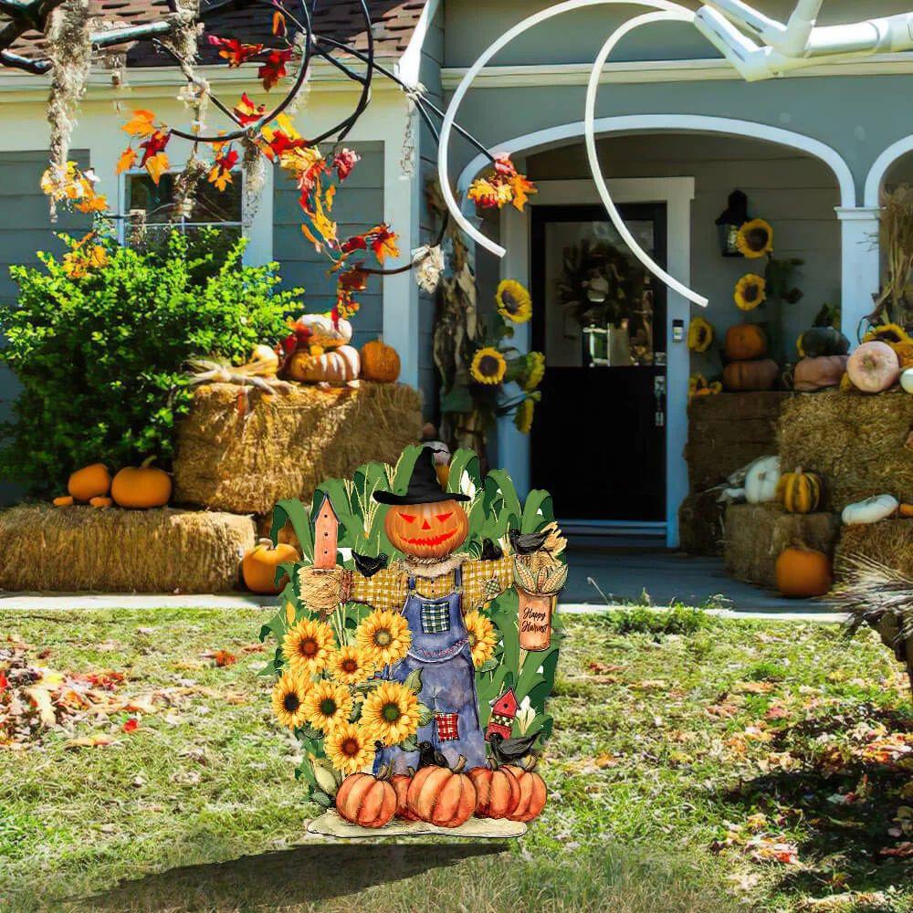 

Привет, осень, осенний урожай, садовый знак, дверь во двор, декоративное искусство, декоративный знак для осеннего сада 30CM