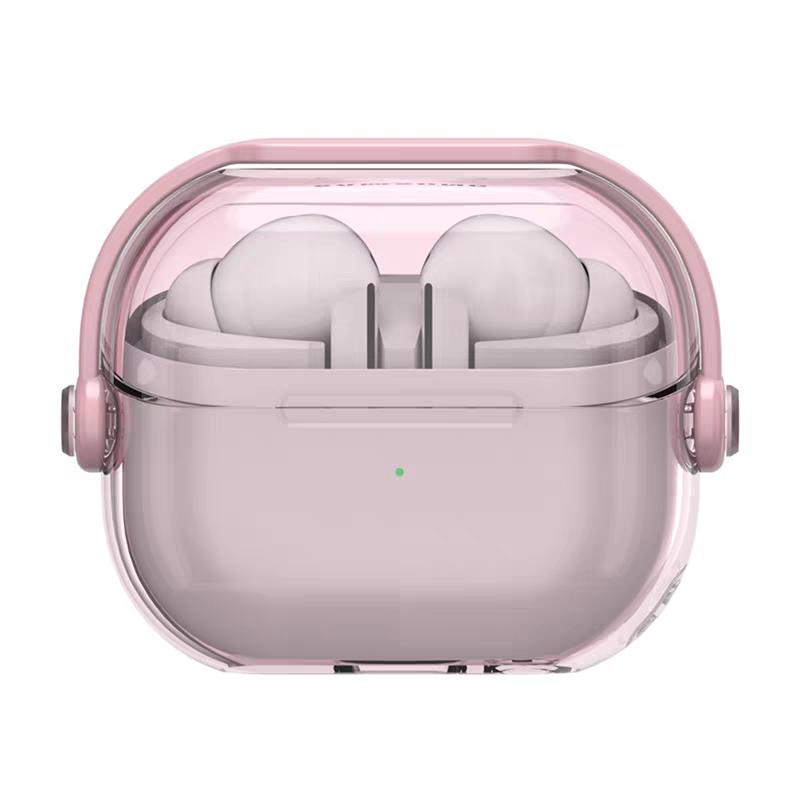 

For Samsung Buds 3 Pro Case Transparent Cover Case Secure Lock Phone Holder Fundas For Galaxy Buds 3 Case with Hook&Cleaning Kit For Galaxy Buds 3