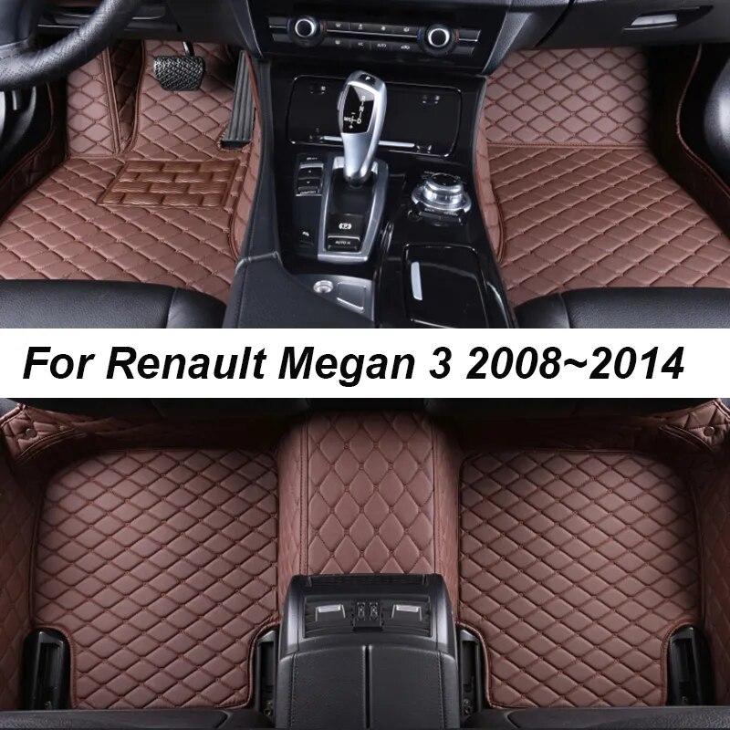

Автомобильные коврики для Renault Megan 3 2008 ~ 2014, дропшиппинг, центр, аксессуары для салона автомобиля, кожаные ковры, подушечки для ног