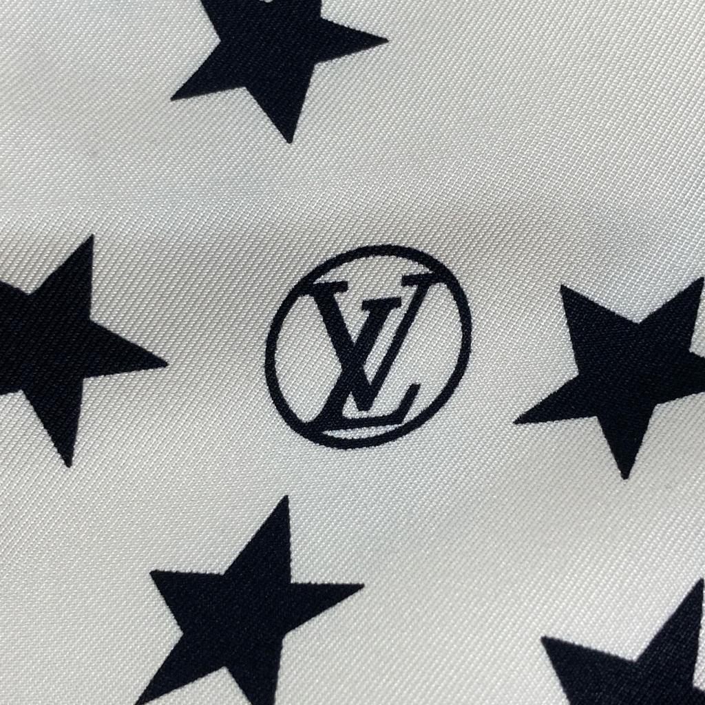 LOUIS VUITTON 2022 White x Black Star Print Casual Shirt FNBL38 tops 36 White blackUsed