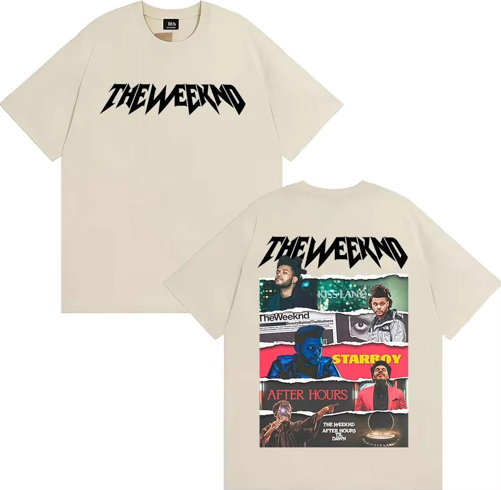 2026 HOT SALE The Weeknd After Hours Til Dawn Tour Unisex T-Shirt Harajuku Hip Hop High Street Style Unisex Fashion Women and Men T-shirt Short Sleeve