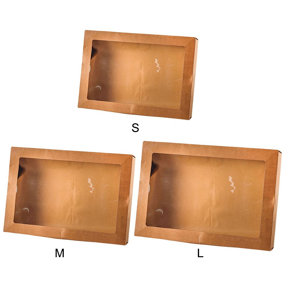 2Pcs Takeout Packing Box Disposable Fried Chicken Paper Box Salad Bento Lunch Box Birthday Party Supplies