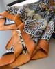 Luxury Print Square Scarf For Women Cotton Velvet Feeling Neck Scarf Shawl Warp Elegant Neckerchief Bandanas Hijab