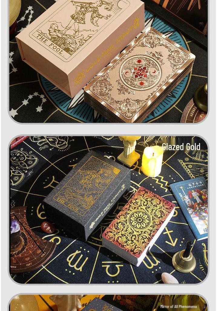 Rider-Waite Tarot Deck: Beginner-Friendly, Hot Stamped, Waterproof PVC Cards for Card Games.