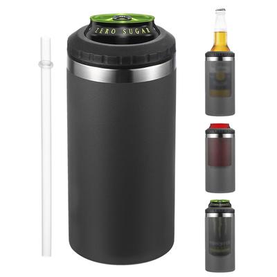 PATIKIL Sleeve Isolado Fino para Lata 16oz Skinny Can Porta-Bebidas para Latas Normais e Cooler Preto, Cerveja, Refrigerante, Café, Garrafas,