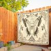 Boho Skull Tapestry Butterfly Floral Mushroom Moth Wall Decor Aesthetic Wall Hanging for Bedroom Goth Outdoor Docor Linen