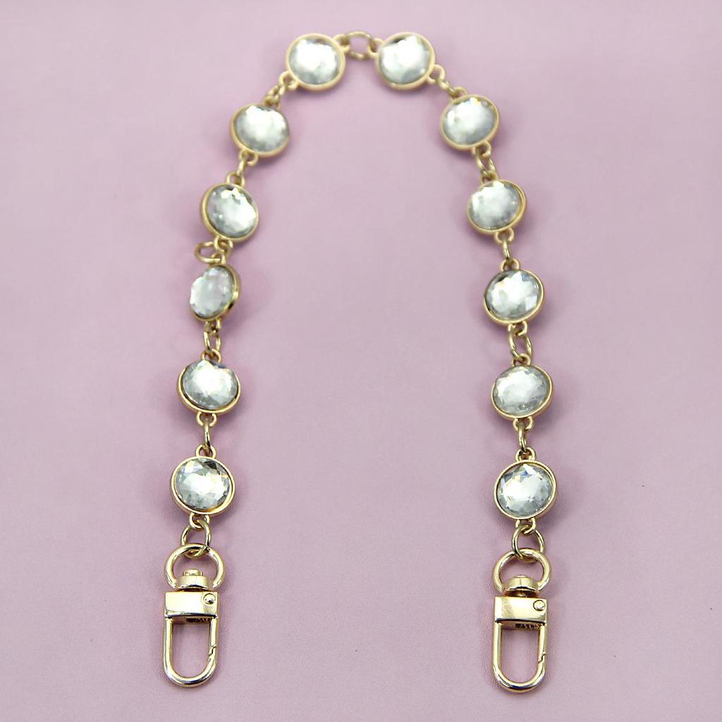 Elegant Rhinestone Crystal Handbag Chain - Luxurious European & American Fashion