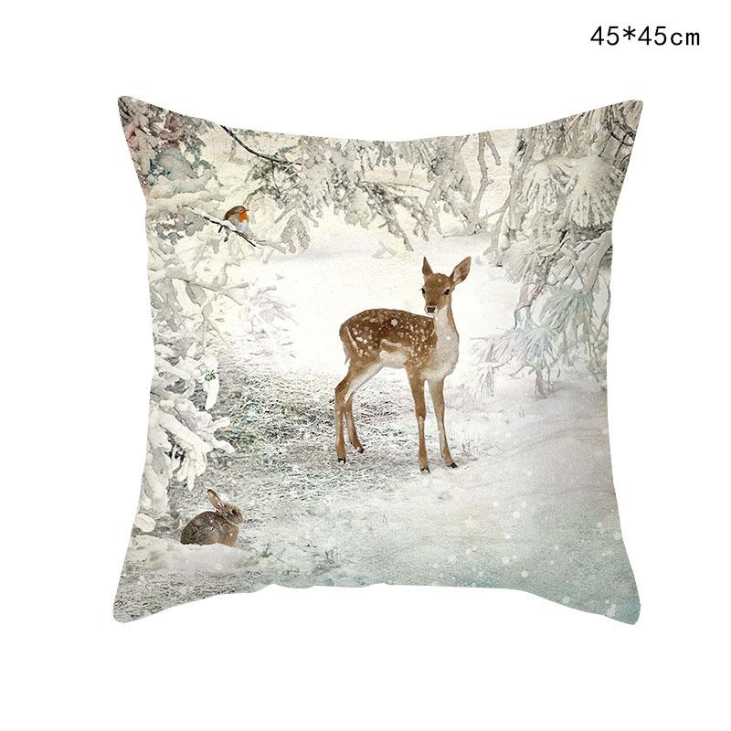 Vánoční povlak na polštář Elk Sněhulák Ornament Vánoční přívěsek Noel 2022 Veselé Vánoce Home Decor Natal Šťastný Nový Rok 2023 Dárek