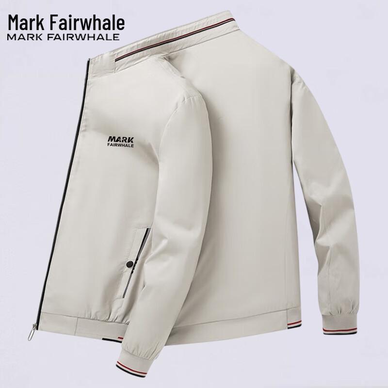 Mark Fairwhale Men's Stand Collar Casual Jacket