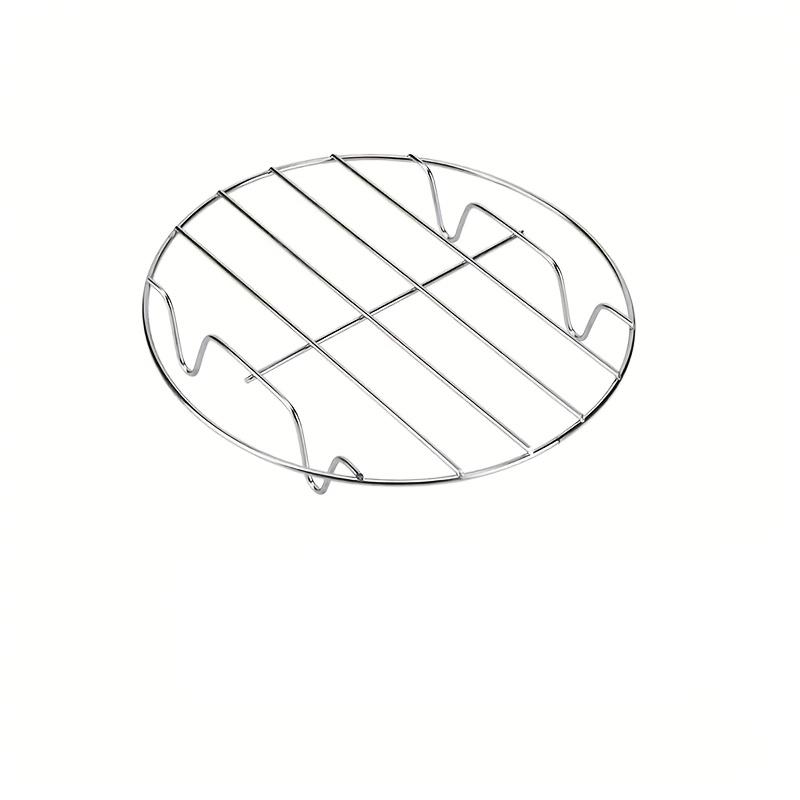 

Stainless Steel Round Multifunctional Steaming And Baking Rack - a Three-In-One Tool: Steamer Layer Rack, Oven Cooling Rack