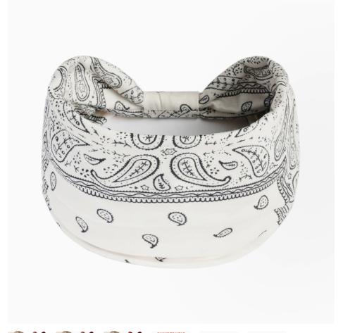Wide Bandana Headband Soft Stretch Fabric Hair Wrap with Classic Paisley Print Pattern for Women and Men Suitable for Various Activities