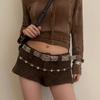 Cool Cowgirl Waist Chain Casual Belt Leopard Print Waist Ceinture Skinny Belt
