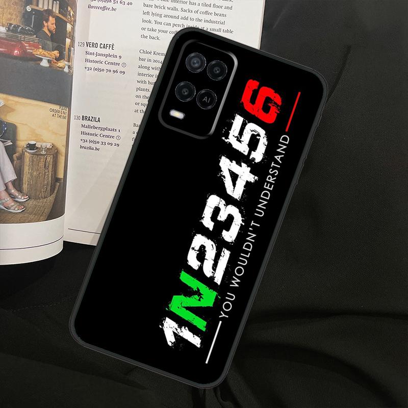1N23456 Motorcycle For Oppo A74 A94 A54 A18 A38 A58 A78 A98 A40 A60 A80 A16 A76 A96 A15 A57S A17 A77 Phone Case