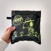 Cute Snoopy Boston Large Capacity with Large Shoulder Strap and Mountain D Green Bag, (35 Liters), Foldable, Pouch,