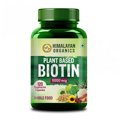 Biotina (120 capsule, 10.000 mcg), Biotina, prodotti organici himalayani