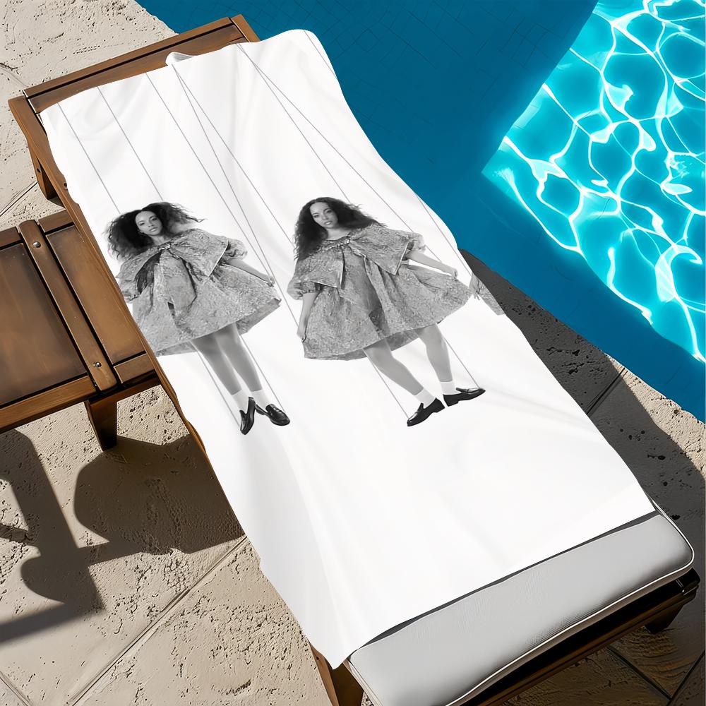 J-Jade SINGER Showbiz Baby Towel Beach Quick Dry Soft Pool Towels Gift for Travel Gym Shower Camping Sports