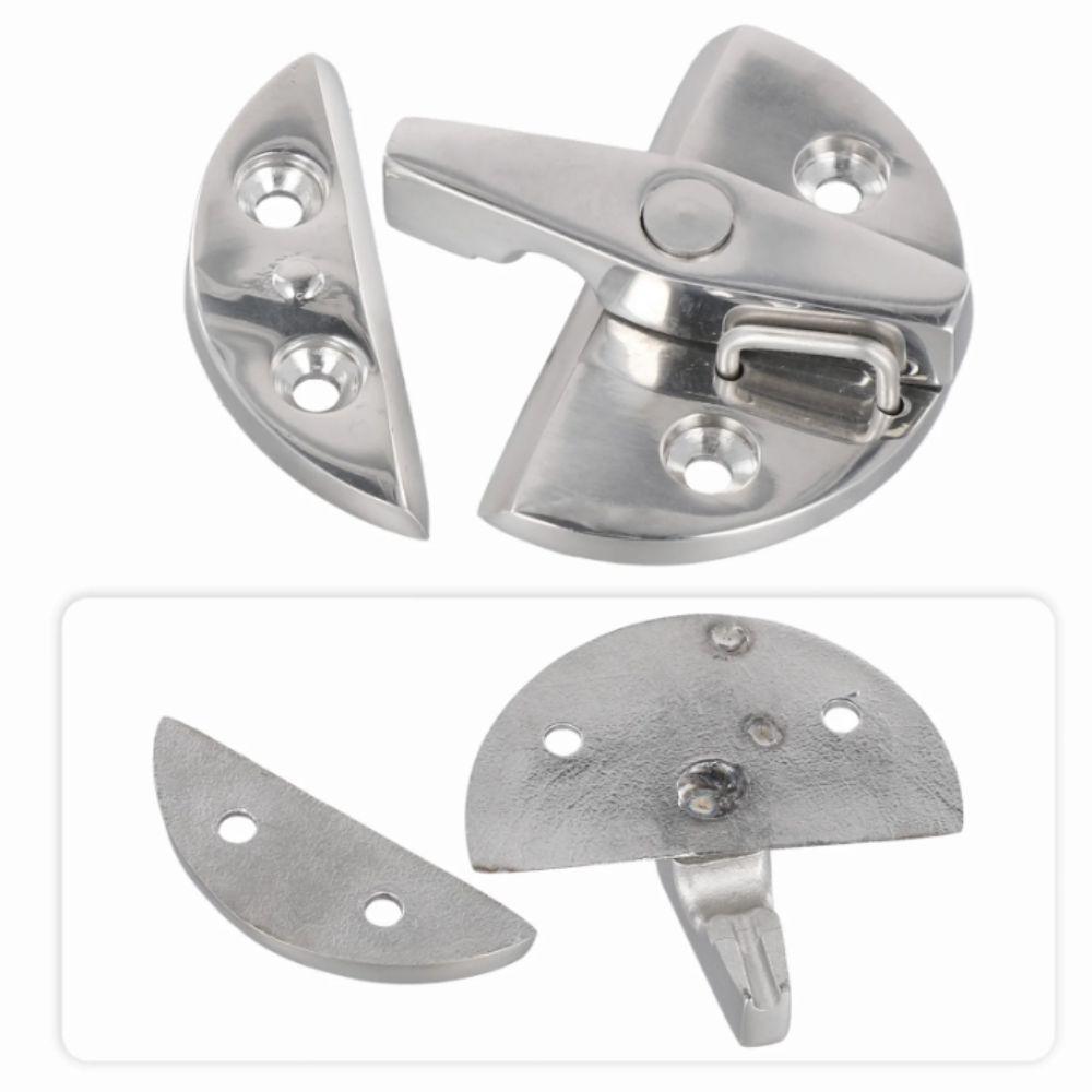 316 Stainless Steel Marine Cabinet Lock Round Shape Boat Hardware Accessories  Nautical Use