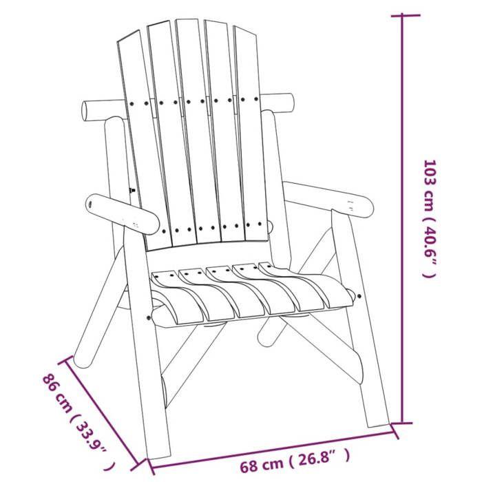 VidaXL Ensemble de Salon de Jardin 5 pcs, Mobilier d'Extérieur avec Table, Ensemble de Meubles de Terrasse Patio, Bois 3185518