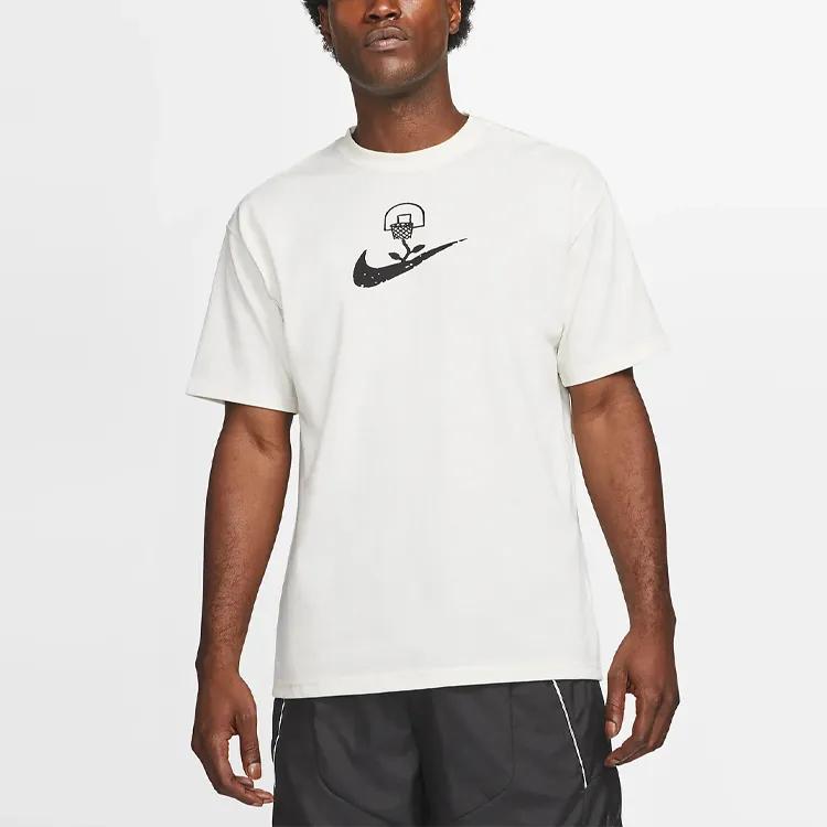 Nike T Shirt US Version Men's Ecru (Unisex) T-Shirts DC1283 910