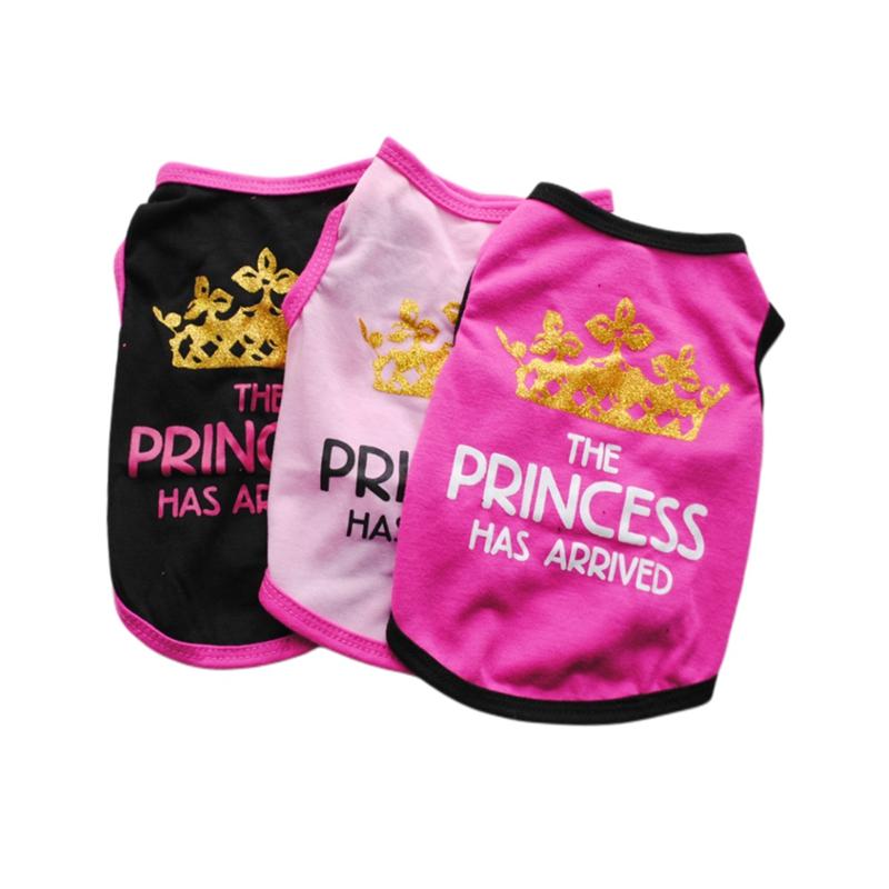 Pet Spring/Summer Vest Puppy T-Shirt Letter Print Princess Oblečení